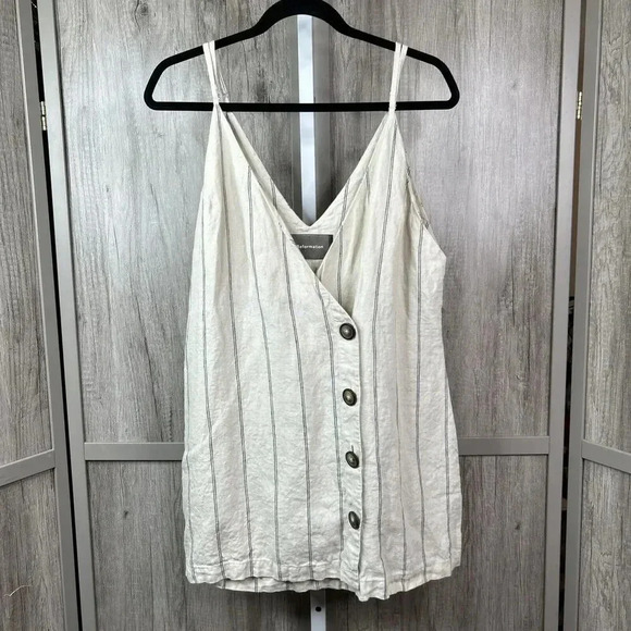 Reformation Beige Striped Tunic - Picture 2 of 9